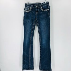 Miss Me Low Rise Slim Boot Cut Jeans Size 25